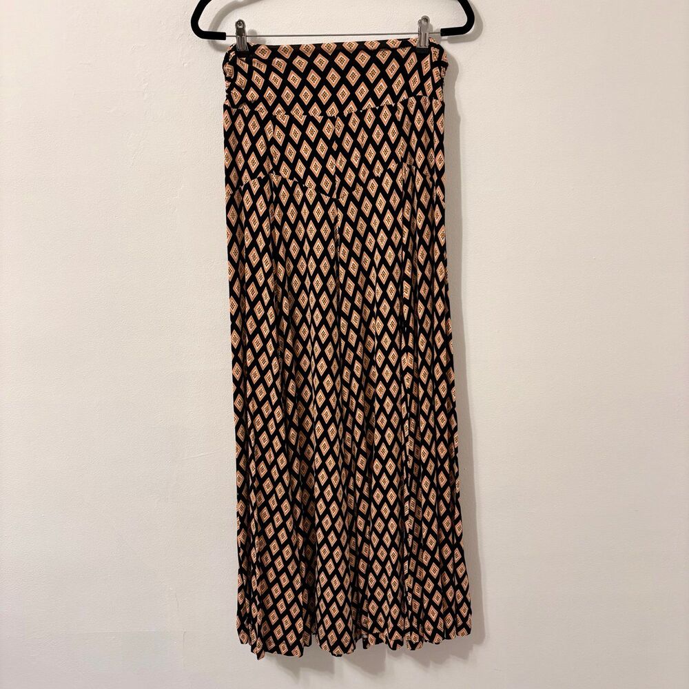 Anthropologie Madiana Knit Abstract Print Maxi Skirt Sz M - Picture 2 of 7